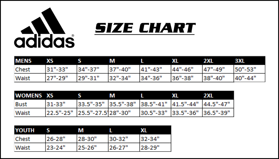 Adidas Baseball Pants Size Chart