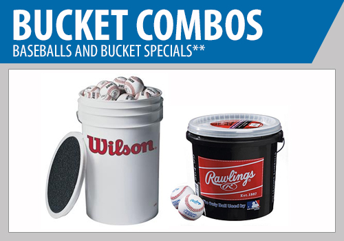 Baseball and Bucket Combo - Baseball Buckets - Baseballs and Bucket